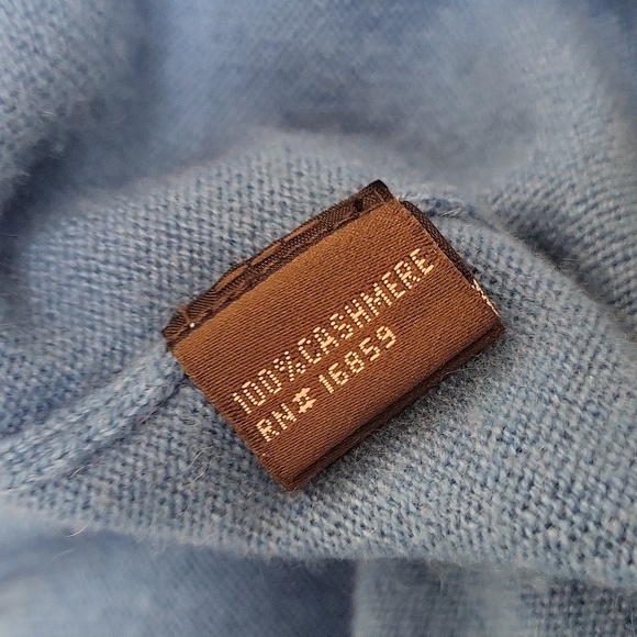 J. McLaughlin Reagan Cardigan Tie Sweater XS Cashmere Blue - Picture 7 of 7